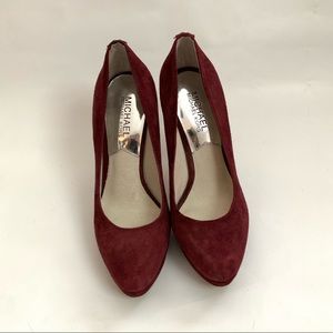 MICHAEL Michael Kors Suede Platform Pumps